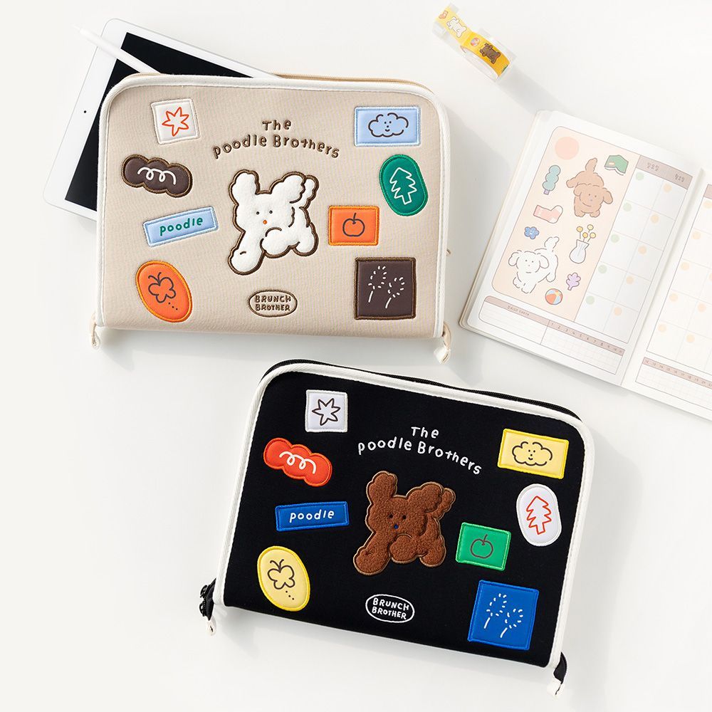 Brunch Brother 11type Poodle Open iPad Pouch