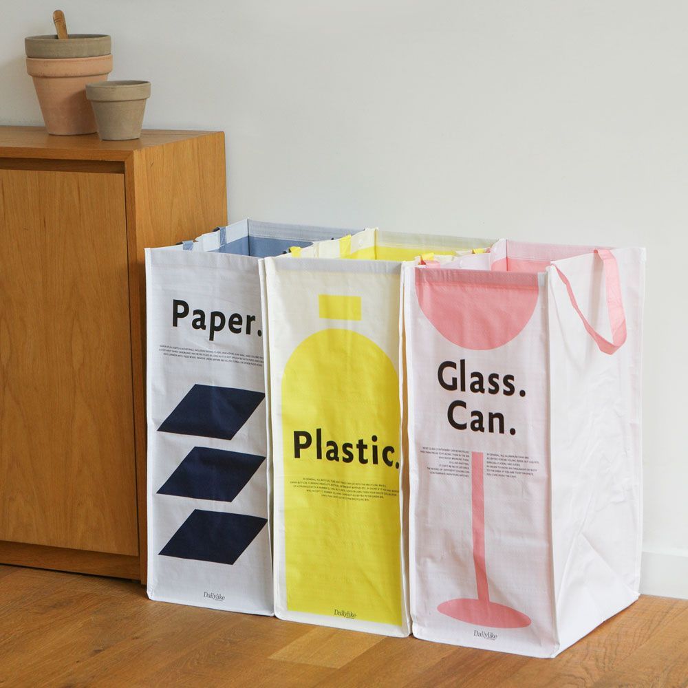 Tarpaulin recycling bin Set -  Simply