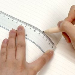 Lazy Star  4pieces Flexible Math Ruler Set, 16pcs