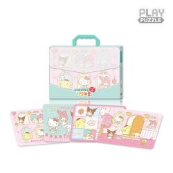 Sanrio Characters Children's Puzzle With Bag _ Sweet Home