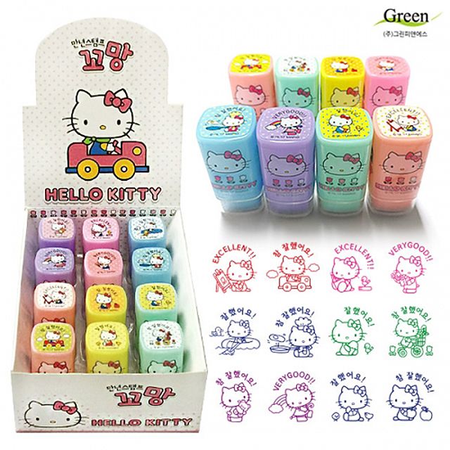 Hello Kitty Stamp, set of 12