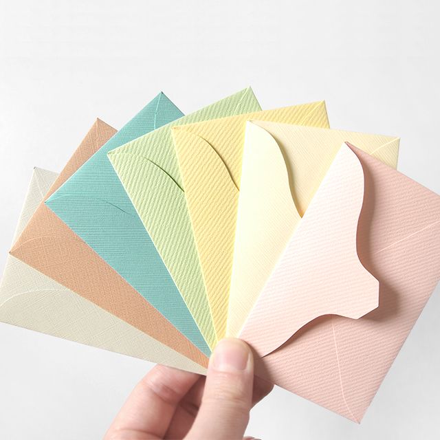 Pastel Mini Envelopes for Business Card, 100Sheets 