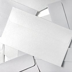Sliver Pearl Envelopes for Gift Card and Letter Papers, 20Sheets 