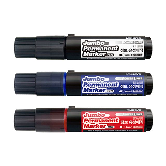 Mungyo Jumbo Permanent Marker (12pcs 1set)