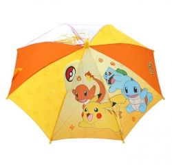 Pokemon 47cm Monster Ball 3D HOLOGRAM Long Umbrella - YELLOW