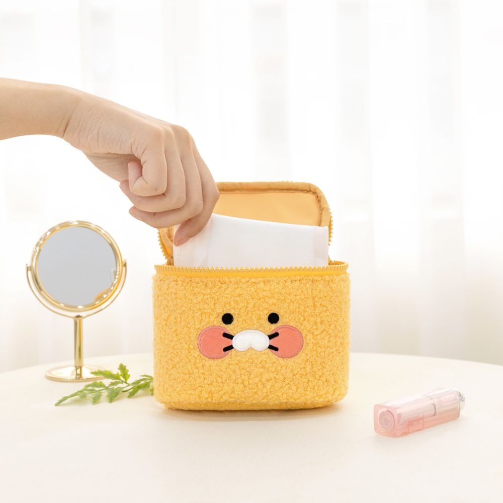CHOONSIK Boucle Cube pouch