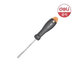 Carbon Alloy Magnetic Flat-Head Screwdriver (Orange), 5x100mm