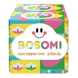 Bosomi Fun and Play Light Wipes Cap Type 60sheets (6pcs)