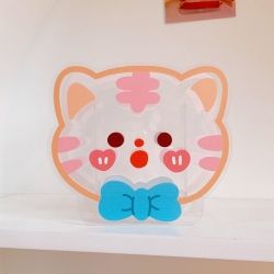 Cute Acrylic Penholder -Ribbon Cat