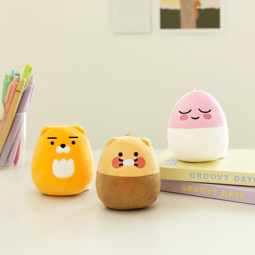 Kakao Friends squeeze ball key ring