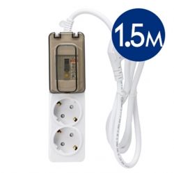 High Capacity Leakage Blocking 2 Outlets Multi-Tap 1.5 M