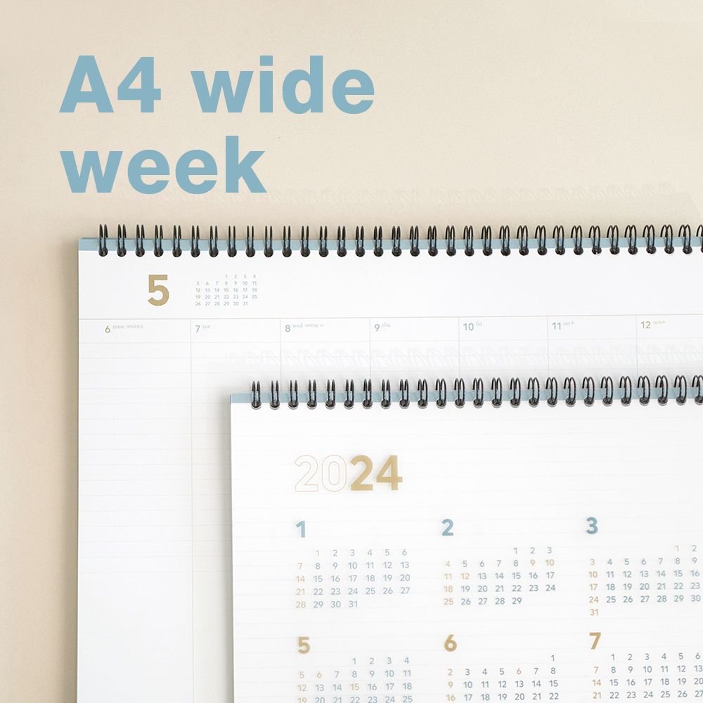 2024 2nd Planner A4 Wide, Weekly 