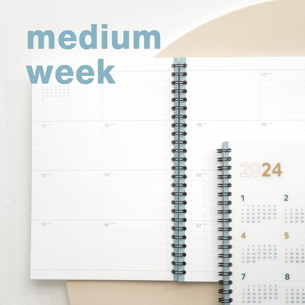 2024 2nd Planner Medium, Weekly 