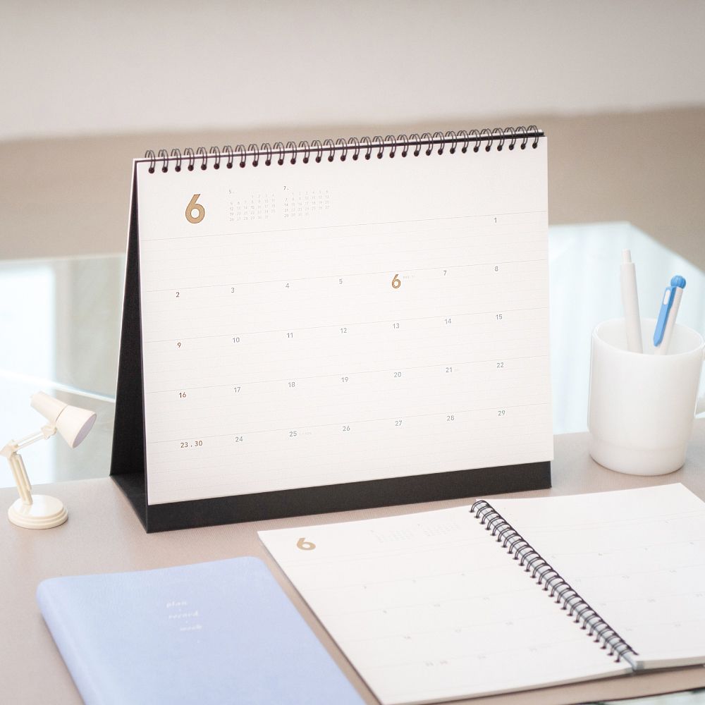 2024 Golden Holiday Desk Calendar X-large 