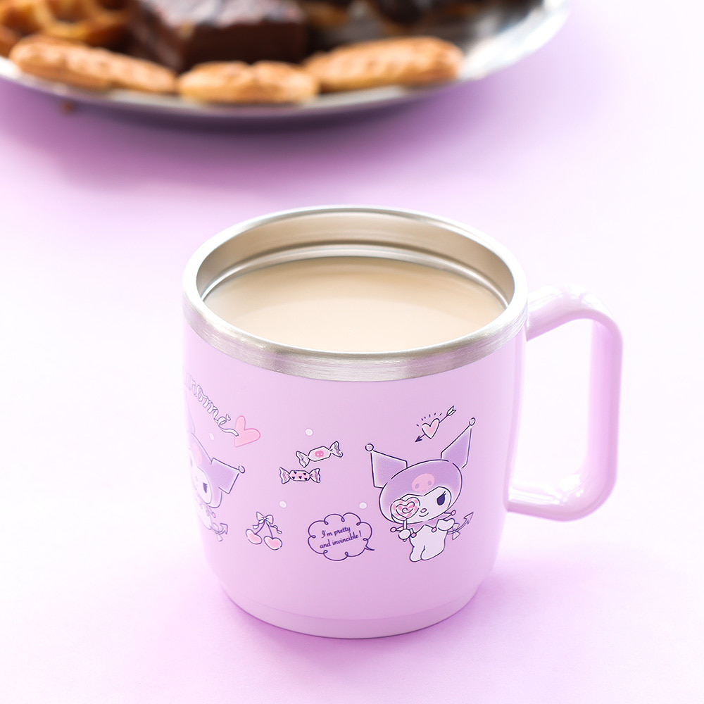 Kuromi Curly Dishwasher Safe Stainless Steel Cup S