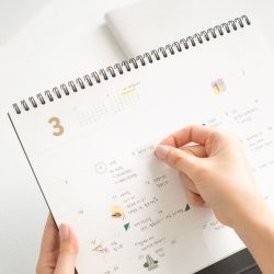2024 Golden Holiday Desk Calendar X-large 