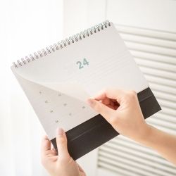 2024 Golden Holiday Desk Calendar Medium