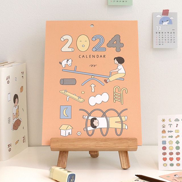 2024 Daily Wall Calendar (A4 size) - Whatever you want 