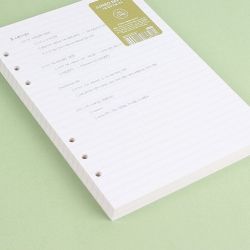 [A5] 6-Ring Jumbo Refill 7mm Line Paper 