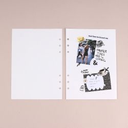 [A5] 6-Ring Jumbo Refill Blank Paper 