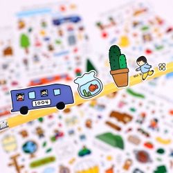 Going to Drawing Sticker Pack 6pcs