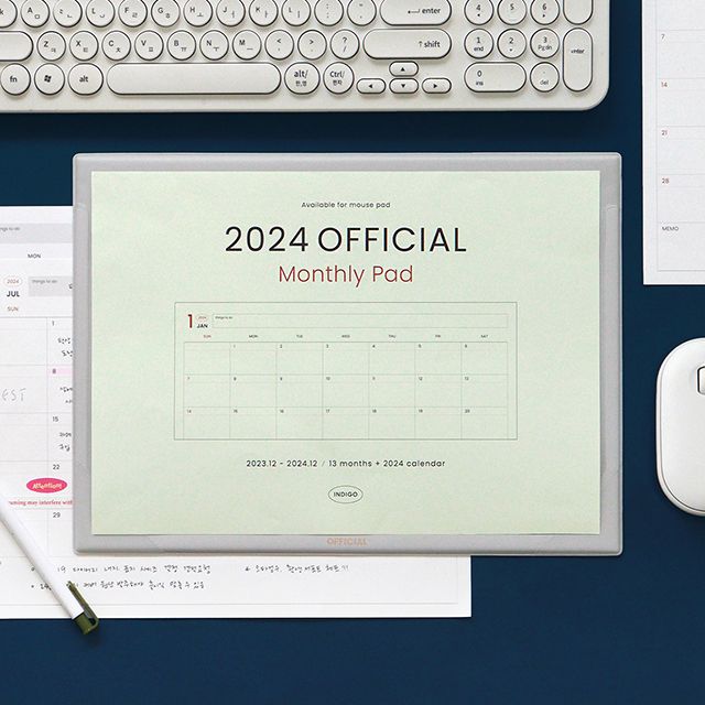 2024 Official Monthly Pad