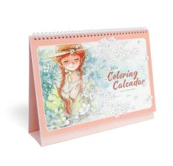 2024 Anne Story Coloring Desk Calendar (A4)