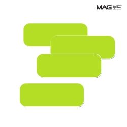 MAGBOARD Rubber Magnet Square Tetra Board (Green)