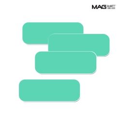 MAGBOARD Rubber Magnet Square Tetra Board (Mint)