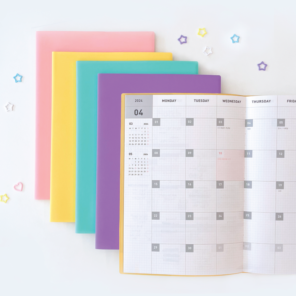 2024 Monthly A4 Macaron Diary 