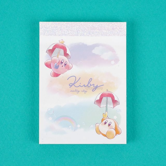 Kirby Clear Melty Sky Mini Memo, Set of 10pcs