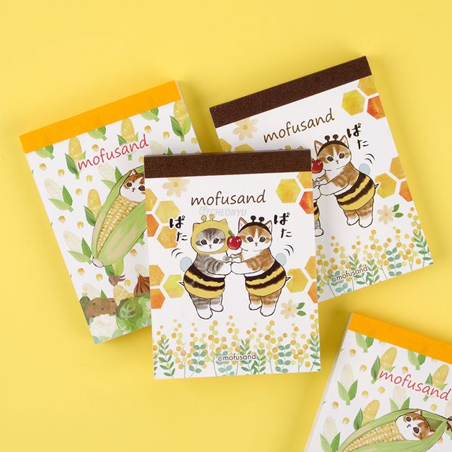Mofusand Mini Memo Pad, Set of 12