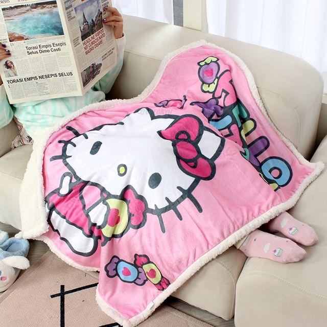 Hello Kitty Poster Wool Blanket