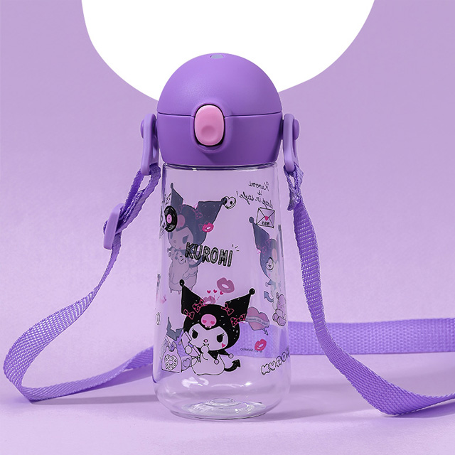 쿠로미 더보틀 원터치 어깨끈 트라이탄 물통 470ml