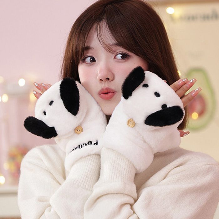 Sanrio Characters Pochacco Flap gloves