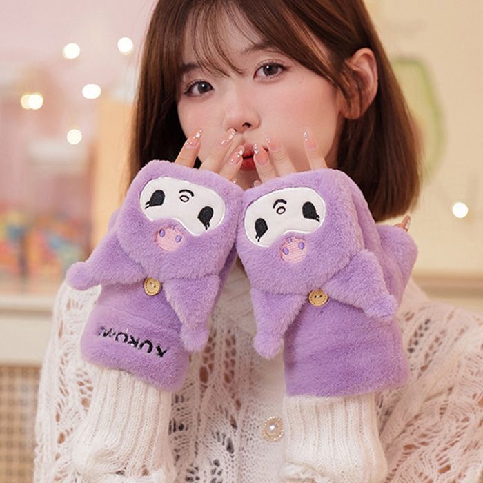 Sanrio Characters Kuromi Flap gloves
