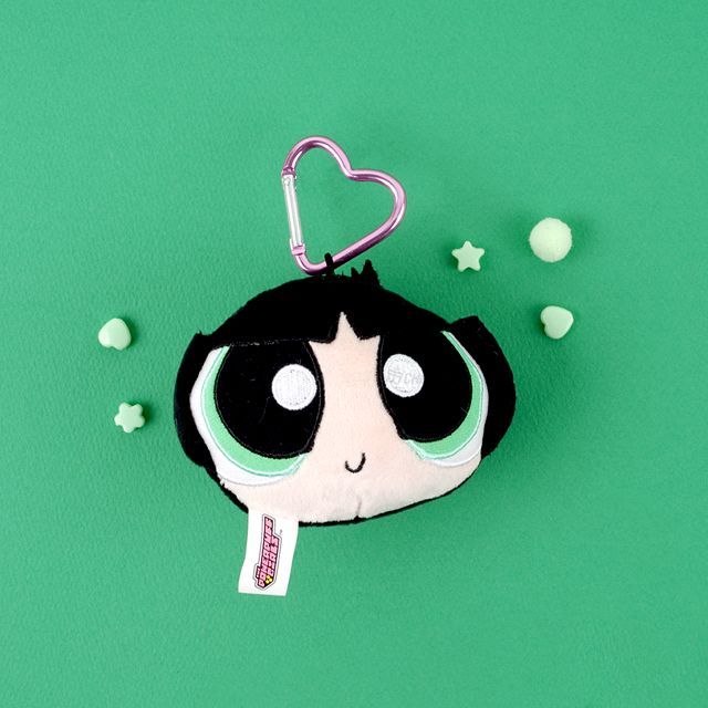 powerpuff girls Face Key Ring Doll - Buttercup