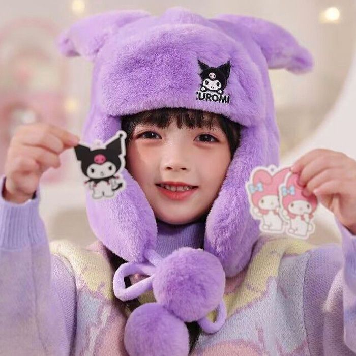 Kuromi Kids Winter Hat