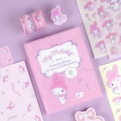 Sanrio My Melody Cute Diary Deco Bag Set