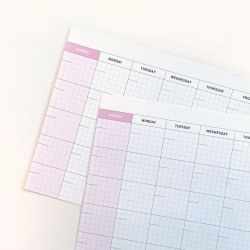 Monthly Desk Pad A5 Refill Paper, Undated 