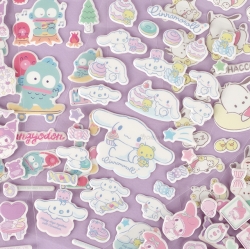 Sanrio Soft and Cute sticker, Set of 24pcs