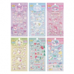 Sanrio Soft and Cute sticker, Set of 24pcs