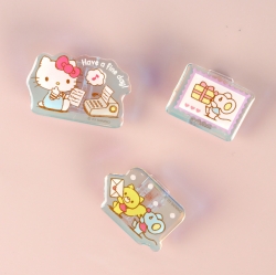 Sanrio I want you 3TYPE Clip Set, Set of 6pcs
