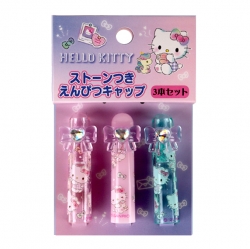 Sanrio Pencil Cap 3P Set - Hello Kitty
