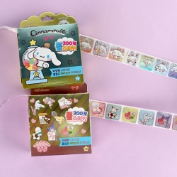 Sanrio Roll Stickers, Set of 12 pcs