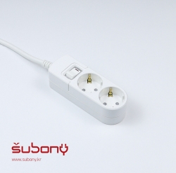 Integrated Switch Multi-Tab 2 Outlet 3M