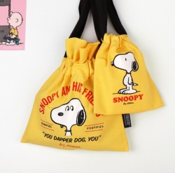 Snoopy String Pouch Yellow S