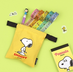 Snoopy String Pouch Yellow S