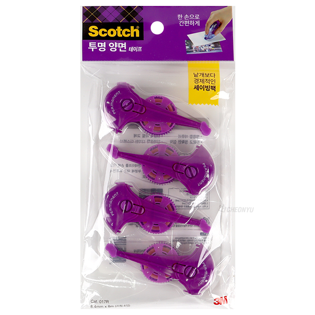 Scotch Double-Sided Tape Transparent 017 (Refill 4)
