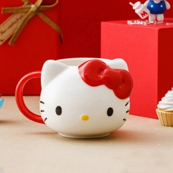 Sanrio Characters Face 3D Mug Cup - Hello Kitty